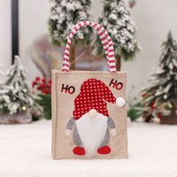 Christmas Cute Rudolf Linen Party Gift Wrapping Supplies sku image 2