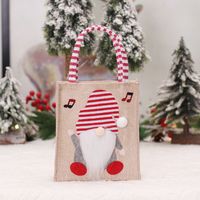 Christmas Cute Rudolf Linen Party Gift Wrapping Supplies sku image 3