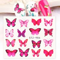 Fashion Flower Butterfly Paper Nail Decoration Accessories 1 Piece sku image 6