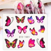 Fashion Flower Butterfly Paper Nail Decoration Accessories 1 Piece sku image 5