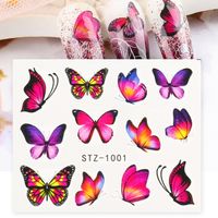 Fashion Flower Butterfly Paper Nail Decoration Accessories 1 Piece sku image 35