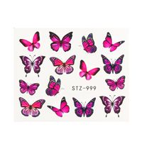 Fashion Flower Butterfly Paper Nail Decoration Accessories 1 Piece sku image 47