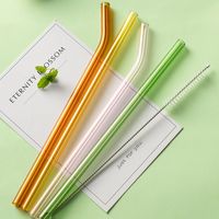 Fashion Solid Color Glass Straw 1 Piece main image 2