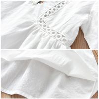 Fashion Cat Embroidery Cotton Girls Dresses main image 5