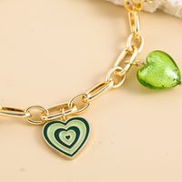 Fashion Heart Shape Alloy Plating Women's Anklet 1 Piece main image 1
