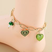 Fashion Heart Shape Alloy Plating Women's Anklet 1 Piece main image 3