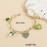 Fashion Heart Shape Alloy Plating Women's Anklet 1 Piece main image 2