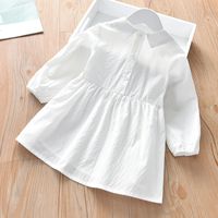 Fashion Cat Embroidery Cotton Girls Dresses main image 3