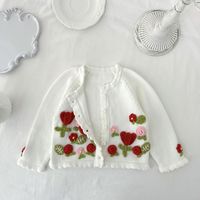 Fashion Flower Button 100% Cotton Hoodies & Sweaters main image 5