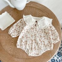 Fashion Flower Printing 100% Cotton Baby Rompers main image 2