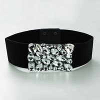 Elegant Geometric Rhinestone Inlay Rhinestones Women's Corset Belts sku image 3