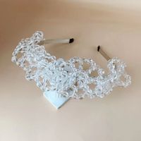 Fashion Geometric Artificial Crystal Knitting Hair Band 1 Piece sku image 1