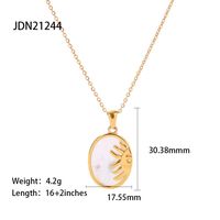 Modern Style Heart Shape Stainless Steel Plating Chain Pendant Necklace sku image 2