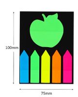 Pet Transparent Sticky Notes Fluorescent Color Waterproof Arrow Stick Label sku image 12