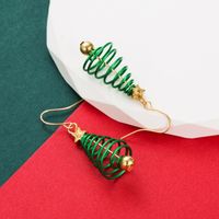 1 Pair Fashion Christmas Tree Enamel Alloy Drop Earrings main image 6