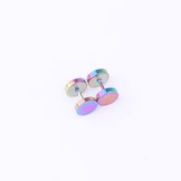 1 Piece Fashion Round Plating Stainless Steel Ear Studs main image 3
