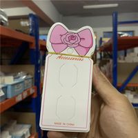 Long Children's Hairpin Cartoon Bow Jewelry Packaging Cardboard sku image 7