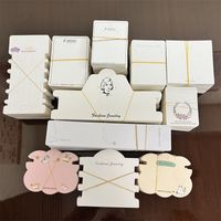 100 Pieces Of Long Necklace Bracelet Simple Cartoon Packaging Cardboard main image 1