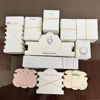 100 Pieces Of Long Necklace Bracelet Simple Cartoon Packaging Cardboard main image 3
