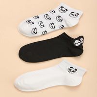 Women's Cute Panda Cotton Ankle Socks 1 Pair main image 3