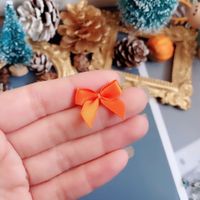 Fashion Solid Color Bow Knot Alloy Women's Ear Studs 1 Piece sku image 3