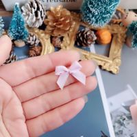 Fashion Solid Color Bow Knot Alloy Women's Ear Studs 1 Piece sku image 7