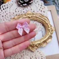 Fashion Solid Color Bow Knot Alloy Women's Ear Studs 1 Piece sku image 23