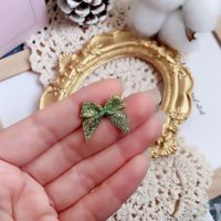 Fashion Solid Color Bow Knot Alloy Women's Ear Studs 1 Piece sku image 18