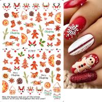 Cute Maple Leaf Flower Elk Paper Nail Decoration Accessories 1 Piece main image 1