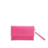 Pink Gold Silver Pu Leather Solid Color Square Evening Bags sku image 1