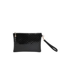 Women's Spring&summer Pu Leather Solid Color Fashion Tassel Square Zipper Clutch Bag sku image 4