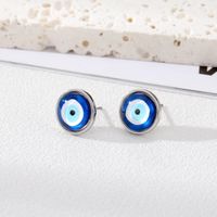 Fashion Eye Resin Women's Ear Studs 1 Pair sku image 1