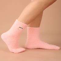 Femmes Mode Couleur Unie Molleton Cheville Chaussettes main image 2