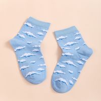 Frau Mode Wolken Baumwolle Ankle Socken main image 3