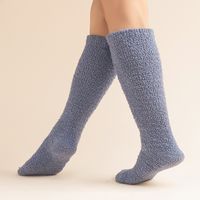 Unisex Simple Style Solid Color Coral Fleece Over The Knee Socks main image 2