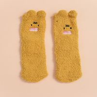 Kid's Fashion Emoji Face Coral Fleece Ankle Socks main image 1