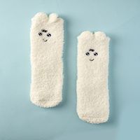 Kinder Süß Emoji-gesicht Korallenvlies Ankle Socken sku image 1