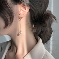 Mode Géométrique Matériaux Mixtes Placage Perles Artificielles Femmes Des Boucles D'oreilles 1 Paire main image 5