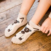 Women's Cute Cat Cotton Jacquard Ankle Socks main image 6