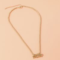 Simple Style Letter Solid Color Alloy Women's Necklace 1 Piece main image 2