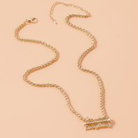 Simple Style Letter Solid Color Alloy Women's Necklace 1 Piece main image 3