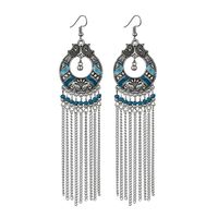 Vintage Style Geometric Alloy Tassel Women's Dangling Earrings 1 Pair sku image 3