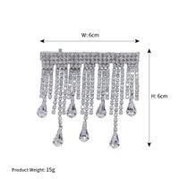 Full Diamond  Wild Tassel Hairpin sku image 1