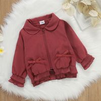 Fashion Solid Color Polyester Girls Outerwear main image 3