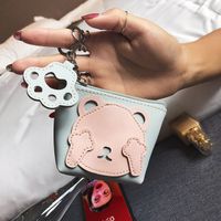 Women's Little Bear Pu Leather Ornament Zipper Wallets main image 5