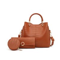 Women's Medium All Seasons Pu Leather Fashion Bag Sets sku image 6