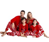 Moda Árbol De Navidad Papá Noel Algodón Conjuntos De Pantalones Trajes A Juego Para La Familia main image 5
