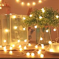Date D'anniversaire Romantique Ampoule Plastique Fête Guirlandes Lumineuses main image 1