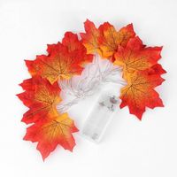 Halloween Cute Maple Leaf Plastic Party String Lights main image 5