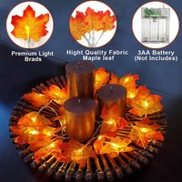 Halloween Cute Maple Leaf Plastic Party String Lights main image 4